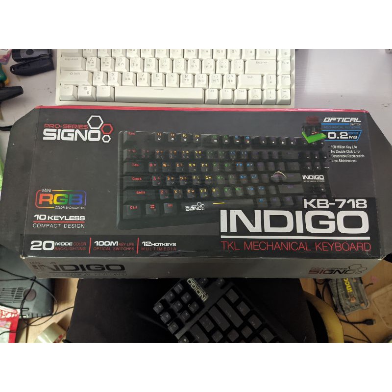 โปร (TH) Signo KB-718 Indigo mini RGB Mechanical TKL Gaming Keyboard