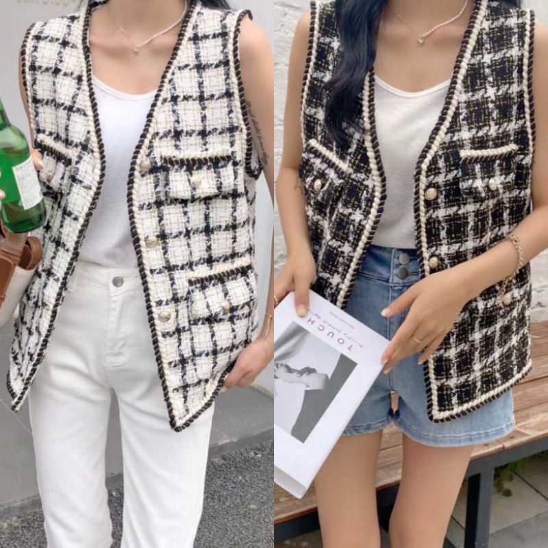 blazerผ้าทวิตเกาหลี.