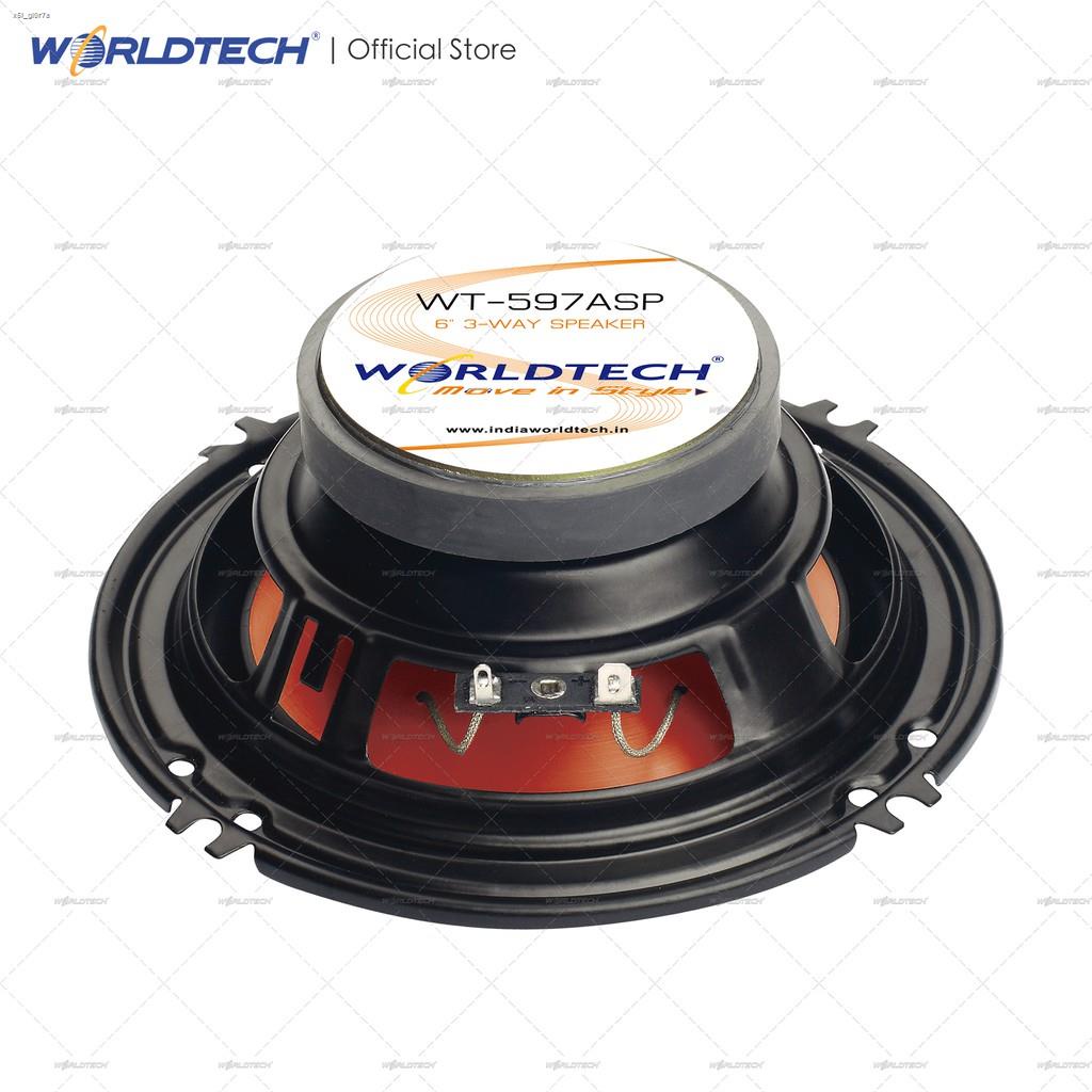 Worldtech รุ่น WT-597ASP ดอกลำโพงติดรถยนต์ เสียงกลาง ขนาด 6 นิ้ว 3 ทิศทาง ให้กำลังขับสูงสุดถึง 120W