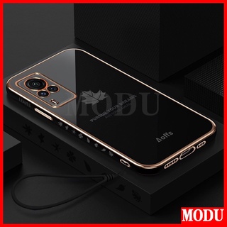 Modu 2 in 1 เคสโทรศัพท์มือถือนิ่ม ลายใบเมเปิ้ล สําหรับ VIVO Y31 2021 Y51A Y53s 4G V2036 V2031 V2058 2 in 1