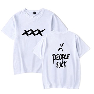 เสื้อยืดสําหรับผู้ชาย✴M.Alimoo แร็ปเปอร์ XXXTentacion เสื้อยืดผ้าฝ้าย Unisex เสื้อแขนสั้น แขนสั MMT