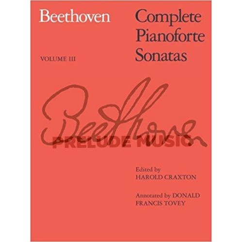 (โค้ดINCSM2Lลด70฿) Beethoven Complete Pianoforte Sonatas, Volume III 9781854720559