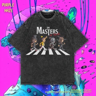 เสื้อยืด ขนาดใหญ่ พิมพ์ลาย Haze THe Masters สีม่วง | หินล้างทําความสะอาด | เสื้อยืด ขนาดใหญ่ | เสื้อท็อปสามารถปรับแต่งได