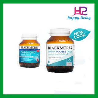 BLACKMORES OMEGA DOUBLE DAILY 60 เม็ด น้ำมันปลาเข้มข้น สูตรไร้กลิ่นคาว