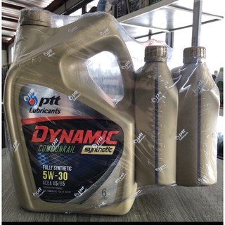 น้ำมันเครื่อง ดีเซล PTT DYNAMIC COMMONRAIL SYNTHETIC ปตท ไดนามิค คอมมอนเรล ซินเธติค 5W30 (6+2L)