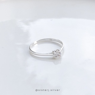 Sister J. cz diamond ring 4.0 แหวนเงินแท้ /silver925