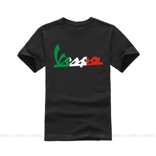 คอตต้อนคอกลมขายดี เสื้อยืด พิมพ์ลาย Italy Piaggio Vespa Servizio คลาสิก ของขวัญวันเกิด สําหรับผู้ชาย สกูตเตอร์ Lambretta