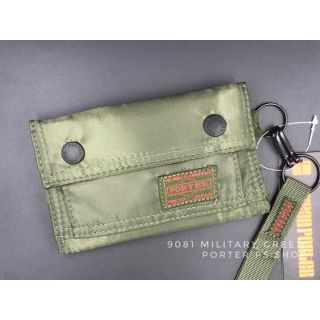 Porter exclusive กระเป๋าสตางค์ แฟชั่นสไตล์ สวยคุณภาพ แท้💯 รุ่น 9081 สีเขียวกองทัพ (Moss color)