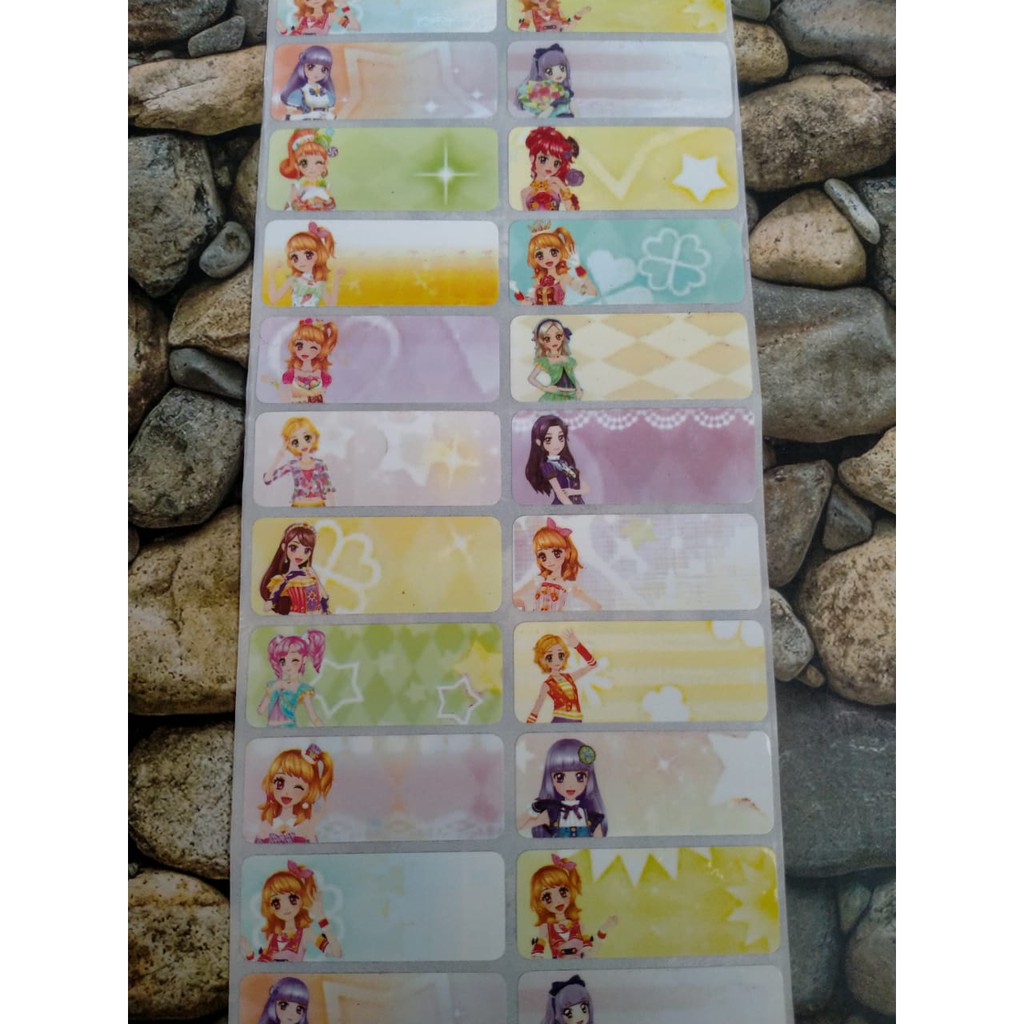 NAME LABEL STICKERS กันน้ํา NAME STICKERS AIKATU