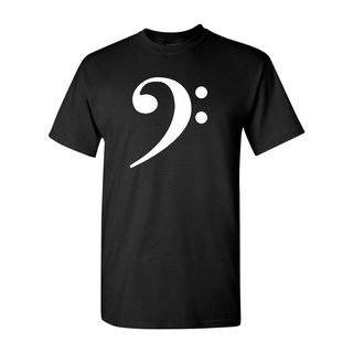 [100% Cotton] เสื้อยืด พิมพ์ลาย Bass Clef Musical Symbol Music Note 1815 CImppa92OLdjho31 สไตล์คลาสสิก สําหรับผู้ชาย