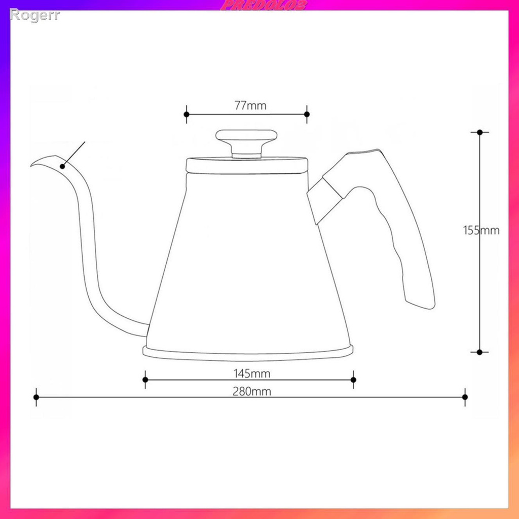 📣ส่วนลด 50%📣๑✿[PREDOLO2] Electric Gooseneck Kettle Temperature Control Pour Over Kettle for Coffee S5YM