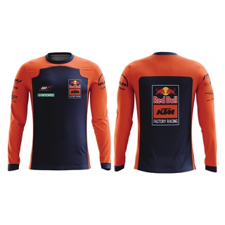 MOTOSHIRT KTM-C01-19 เสื้อขี่มอเตอร์ไซต์ MOTOGP เสื้อคอกลม แขนยาว