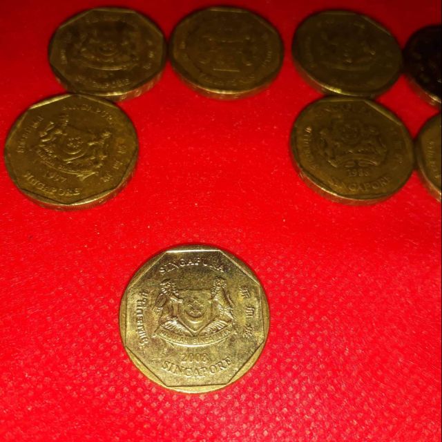 เหรียญสิงคโปร์ Singapore_coin ของมันต้อง มีเหรียญแท้  รัล บิน✈ไปตามหาเองที่่ สิงคโปร์ ตามหายากมาก🇸🇬