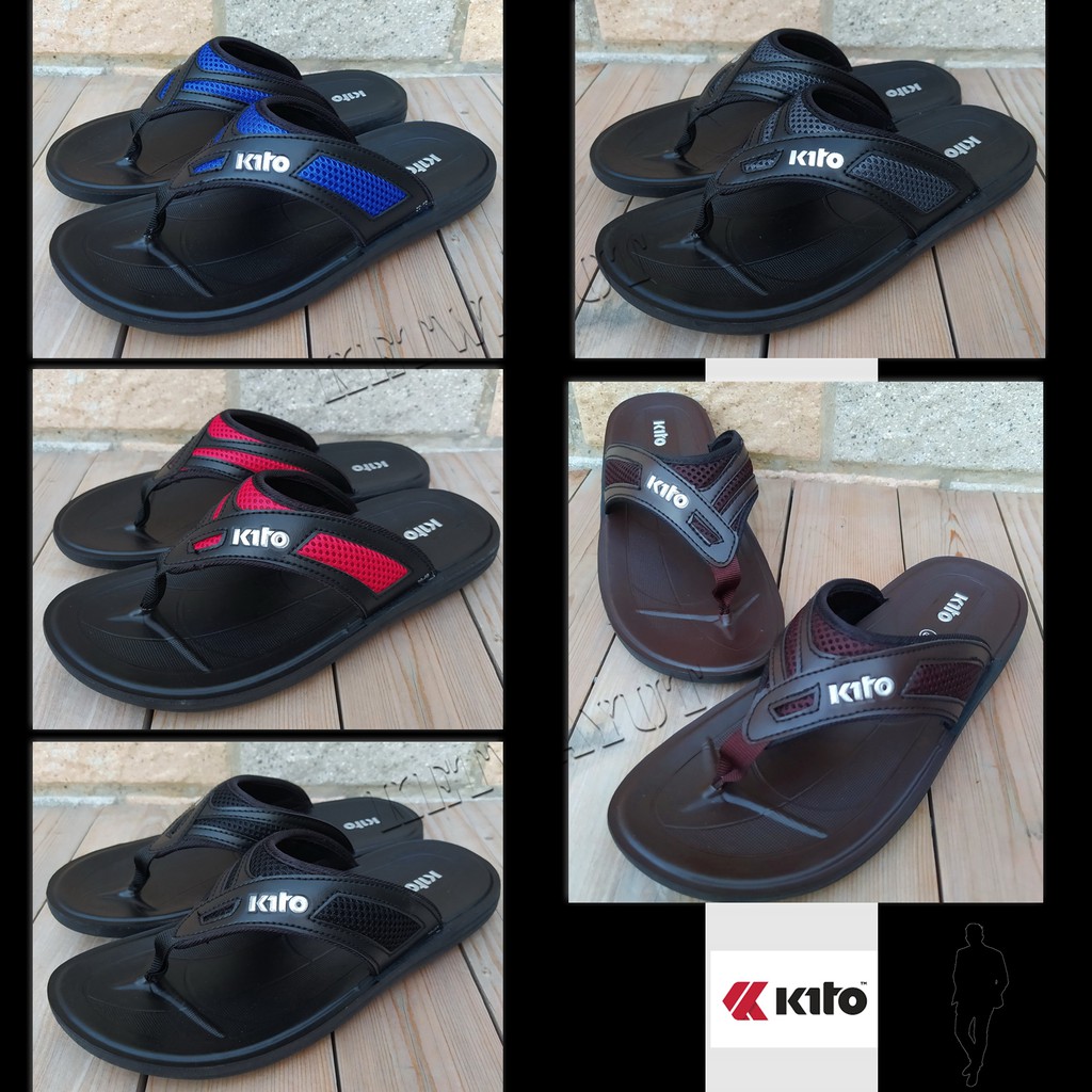 รองเท้าแตะผู้ชาย แบบสวม รองเท้าแตะหูหนีบ kito AJ1M