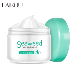 LAIKOU Seaweed Hydrating Sleeping Mask Face Night Cream Moisturizing Brightening Gel Nourishing SKin Anti Aging 120ml.