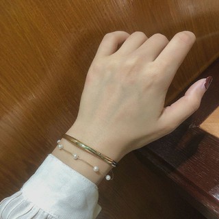 กำไลข้อมือมินิมอล มุก • Minimal Pearl Bracelet