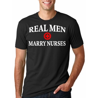 เสื้อยืด พิมพ์ลายพยาบาล marry nurses medical สําหรับผู้ชายS-5XL