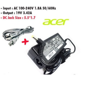 สายชาร์จโน๊ตบุ๊คทั้งชุด Adapter ACER 19V 3.42A 5.5*1.7