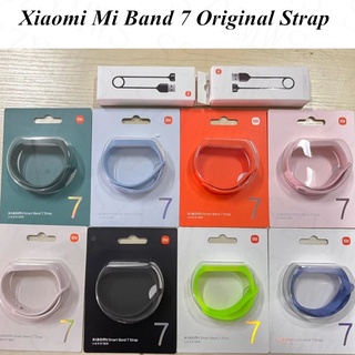 Xiaomi MI Band 7 สายรัดข้อมือซิลิโคน ของแท้ เปลี่ยนได้ MI Band 7 สายชาร์จ สําหรับ MI Band 7 Smart Band