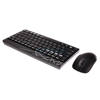 (2in1) Multi mode Keyboard RAPOO (8000M) Black คู่เมาส์คีย์บอร์ดไร้สาย ประกัน 2Y เมาส์ไร้สาย คีย์บอร์ดไร้สาย