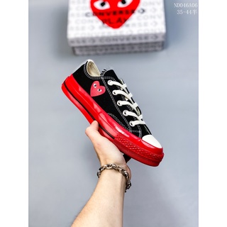 Converse CDG Play x Converse 1970s Converse Rei Kawabo Play รองเท้าผ้าใบลําลอง สไตล์คลาสสิก เข้ากับทุกการแต่งกาย สําหรับเล่นกีฬา