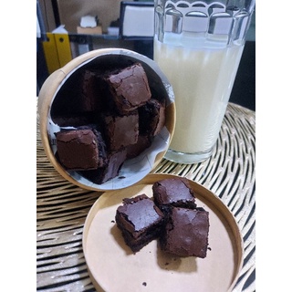 บราวนี่คิวบ์ บราวนี่ถัง Brownie Cube เนื้อหนึบ บราวนี่ฟัดจ์กระปุก 12ออนซ์