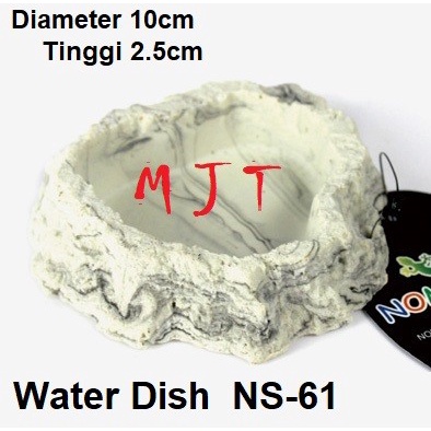 จานน้ําจานให้อาหาร BD สัตว์เลื้อยคลานงู NOMOY NS-61 d10cm mjt -R