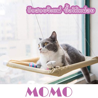 MOMO ที่นอนแมว ที่นอนแมวติดกระจก (BT101) เปลแมว TV Cat Windows Perch