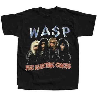 Wasp 1987 เสื้อยืดลําลอง ผ้าฝ้าย แขนสั้น คอกลม พิมพ์ลาย the Electric Circus Tour Concert สไตล์เกาหลี สําหรับผู้ชาย