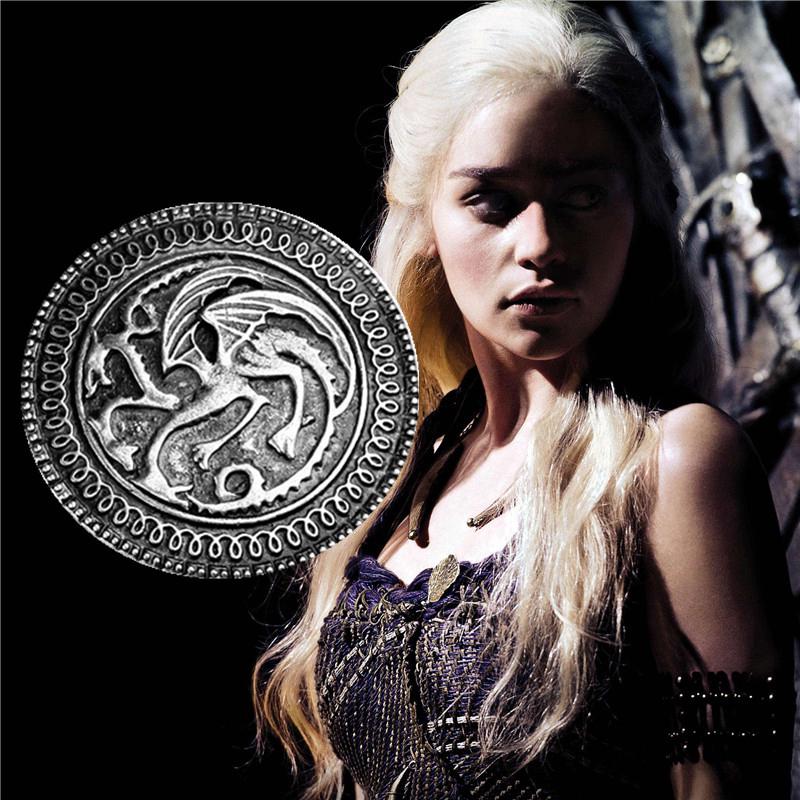 ❉ G.ame of T.hrones - House Targaryen Dragon Pins หมุดติดเสื้อ ❉ เข็มกลัด Pins สไตล์คลาสสิก สําหรับโชว์ทีวี 1 ชิ้น