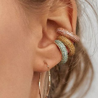 ✧ ต่างหูหนีบคริสตัล • Crystal Ear cuff