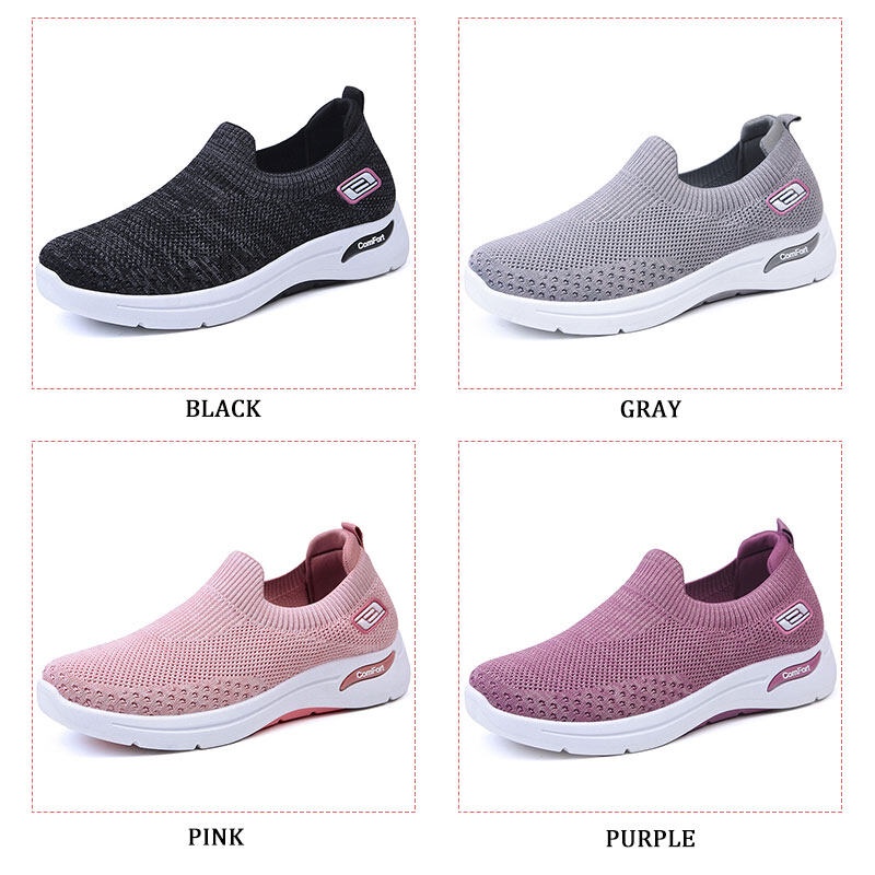 Kuike Sports สําหรับสตรี รองเท้าลำลอง ส้นเตี้ย กันกระแทก น้ําหนักเบา สวมใส่สบาย SC1207 ราคา ถูกที่สุด ดีลบีเคเค แกลเลอรีภาพที่ 5