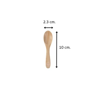 MINIWOOD ช้อนกาแฟ ช้อนไม้ Wooden spoon ขนาด 10 เซนติเมตร