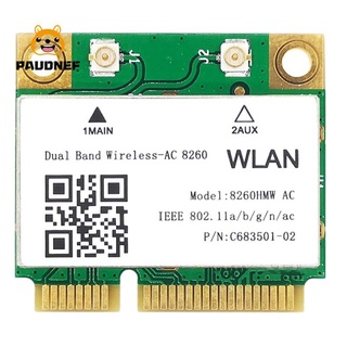 1200Mbps การ์ดเครือข่าย Mini Pci-E การ์ด Wifi สําหรับแล็ปท็อป / คอมพิวเตอร์