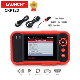 Launch CRP123 เครื่องสแกนเนอร์วินิจฉัย อ่านโค้ด 4 ระบบ ABS SRS OBD2 OBDII CRP 123 VII+