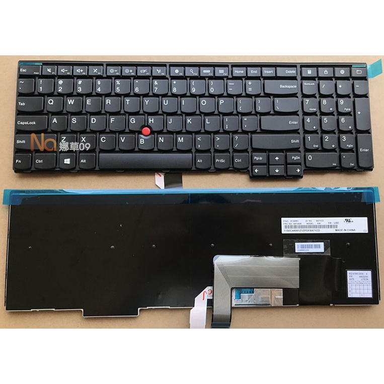 IBM Lenovo E531 L540 W540 W550 W541 T540 T540P E540 P50S คีย์บอร์ด