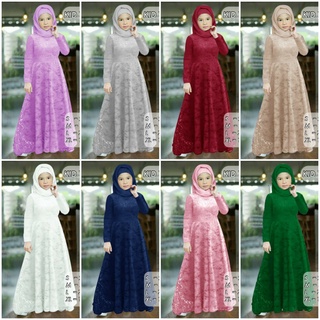 Gh - MX YUNI KID/MAXI YUNI KID M-4XL/MAXI KID/ชุดเดรสมุสลิม สําหรับเด็กผู้หญิง /ชุดมุสลิม สําหรับเด็กผู้หญิง