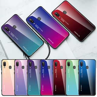 เคสโทรศัพท์กระจกด้านหลังสีสันสดใส ซัมซุง  Samsung Galaxy A01 A11 A20s A21S| A31 A70 A70s A80 A90 M11 เคสคู่ เคสกันน้ำ เคสโทรศัพท์มือถือ เคสกันกระแทก เคสกลิตเตอร์ กันกระแทก phone case