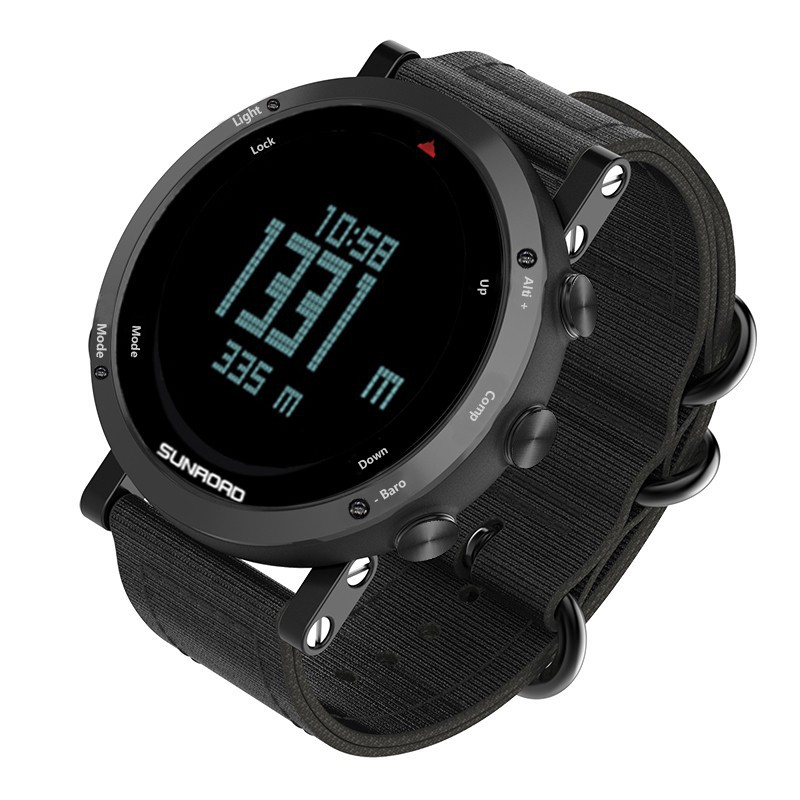 A Men's Sports Digital Barometer Altimeter Compass Pedometer Waterproof ...