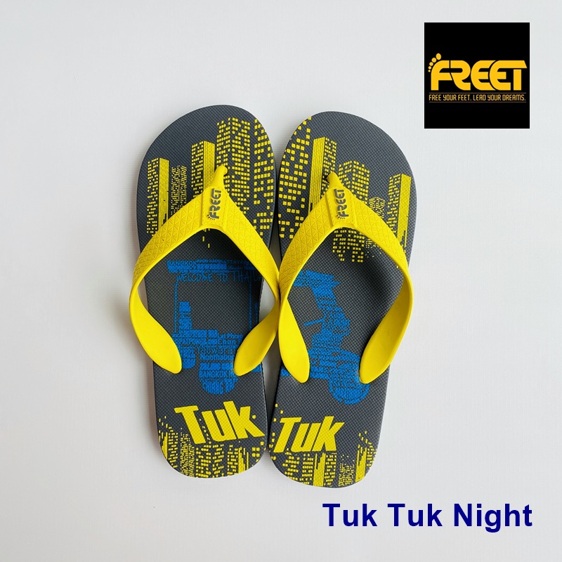 Freet Tuk Tuk Night รองเท้าแตะคีบ ยางพาราแท้