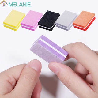 5Pcs Packs Mini High Elasticity Cube Sponge Nail File Set / DIY Nail Art Tools / Professional Manicure Accessories