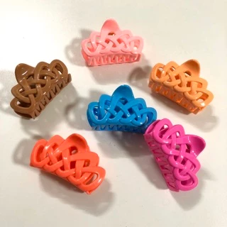 กิ๊บหนีบผม ลายตาข่าย No.23 (6 ชิ้น / แพค) Hair Claw Hair Clip
