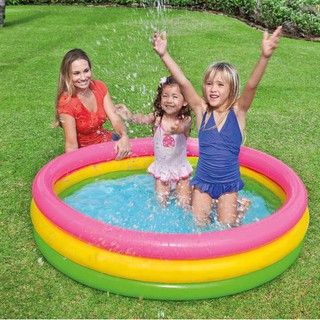 สระน้ำเป่าลม สระน้ำเด็ก สวนน้ำเป่าลม INTEX Sunset Glow Pool (229140/57422)