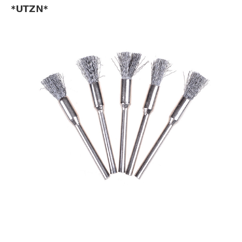 [[UTZN]] แปรงลวดเหล็ก สําหรับขัดโรตารี่ 1 ชิ้น [ขายดี