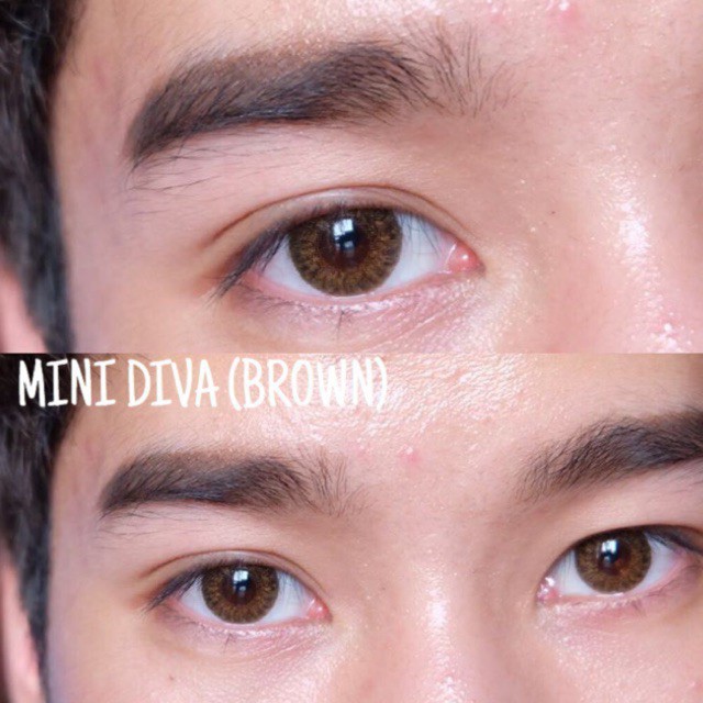 คอนแทคเลนส์ Kitty kawaii รุ่น Mini Diva brown