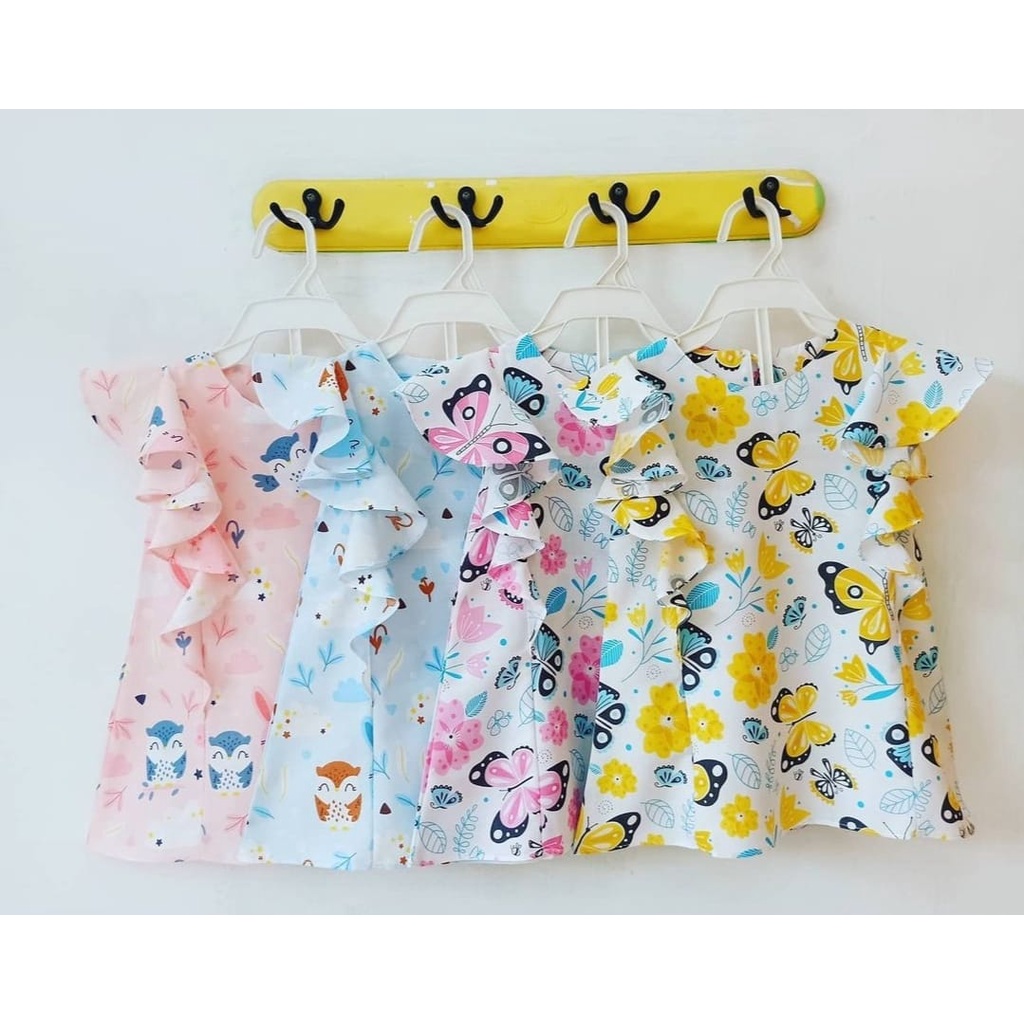 3M-2 YEAR OLD GIRLS MINI DRESS รุ่น RUFFLE [DRSGL0003]