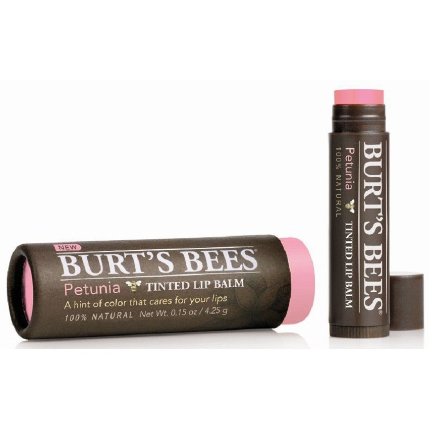 Burts Bees Tinted Lip Balm Petunia Shopee Thailand