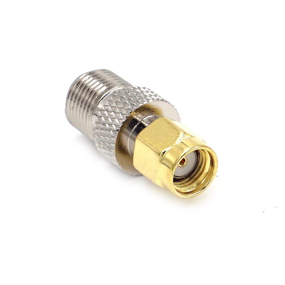 1PC Sma Male To Female F Type Rp Connector Adapter สีทอง