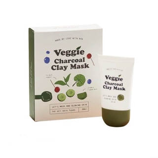 มาส์คไพรเย็น Veggie Charcoal Clay Mask