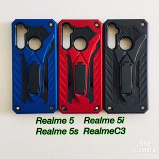 เคส Robot Realme 5/Realme 5i/Realme​5s​/Realme​C3​ กันกระแทกและมีขาตั้ง